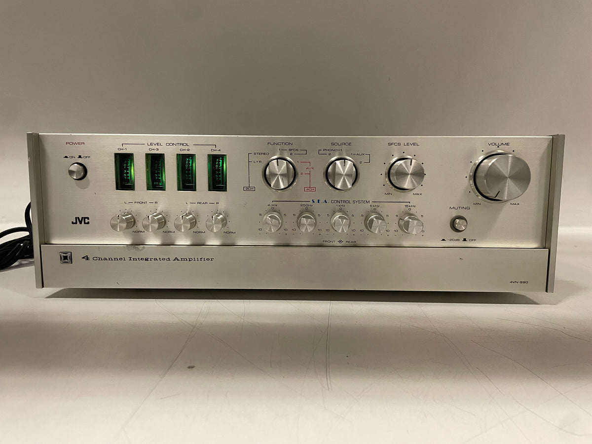 JVC – 4VN-990 – 4-Channel Integrated Amplifier – Serviced (New scale lights)