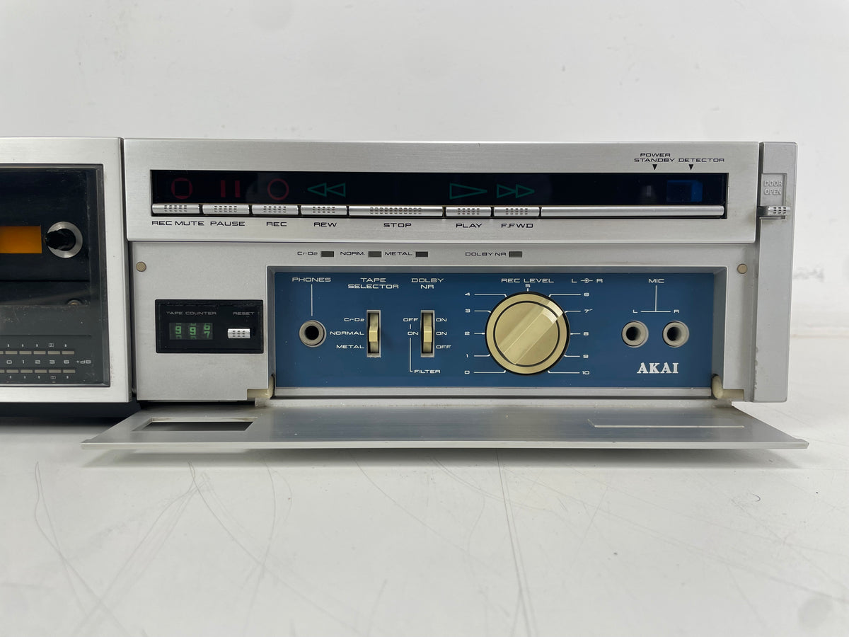 Akai – CS-F330 – Stereo Cassette Deck – 2-Head – Serviced (New Belts)