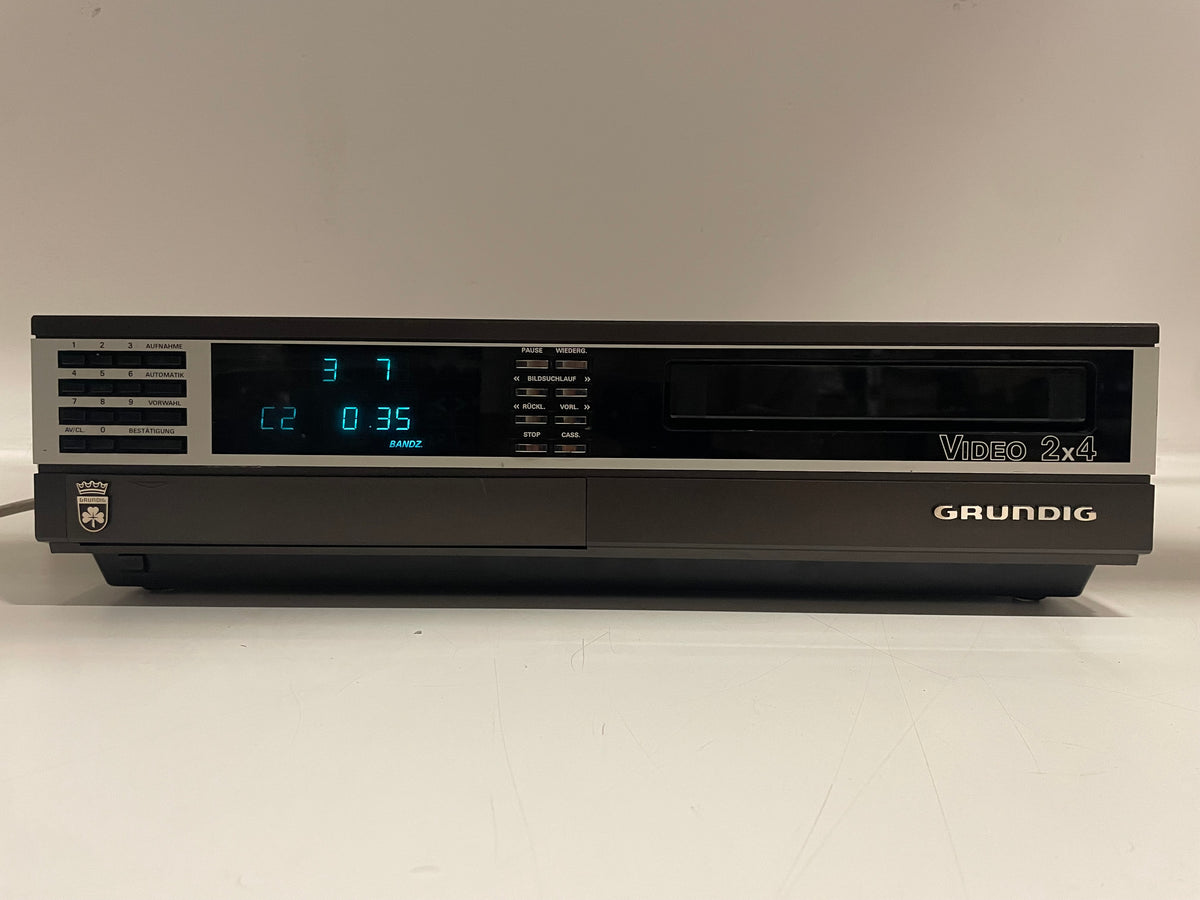Grundig 2000a Video 2x4 – Video2000 – Video Cassette Recorder – Serviced (Recapped/Repaired)