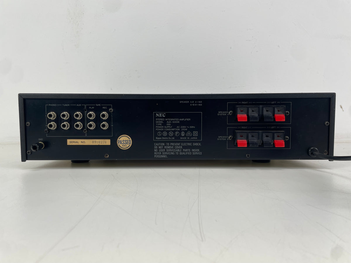 NEC – AUA-6300E – Stereo Integrated Amplifier – Serviced (Cleaned)