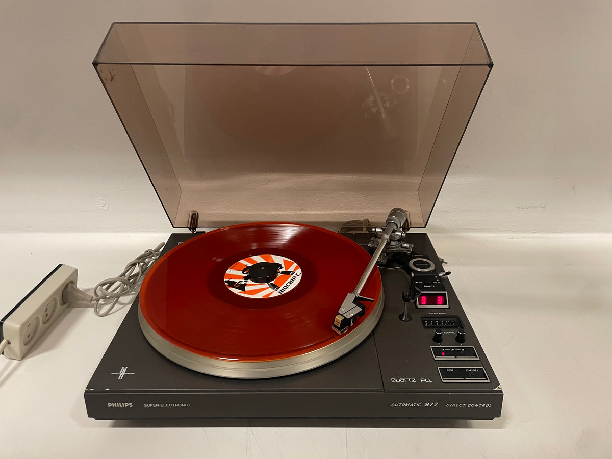 Philips – 977 – Automatic Quartz PLL Direct Control Turntable – Transport Secured - GP406