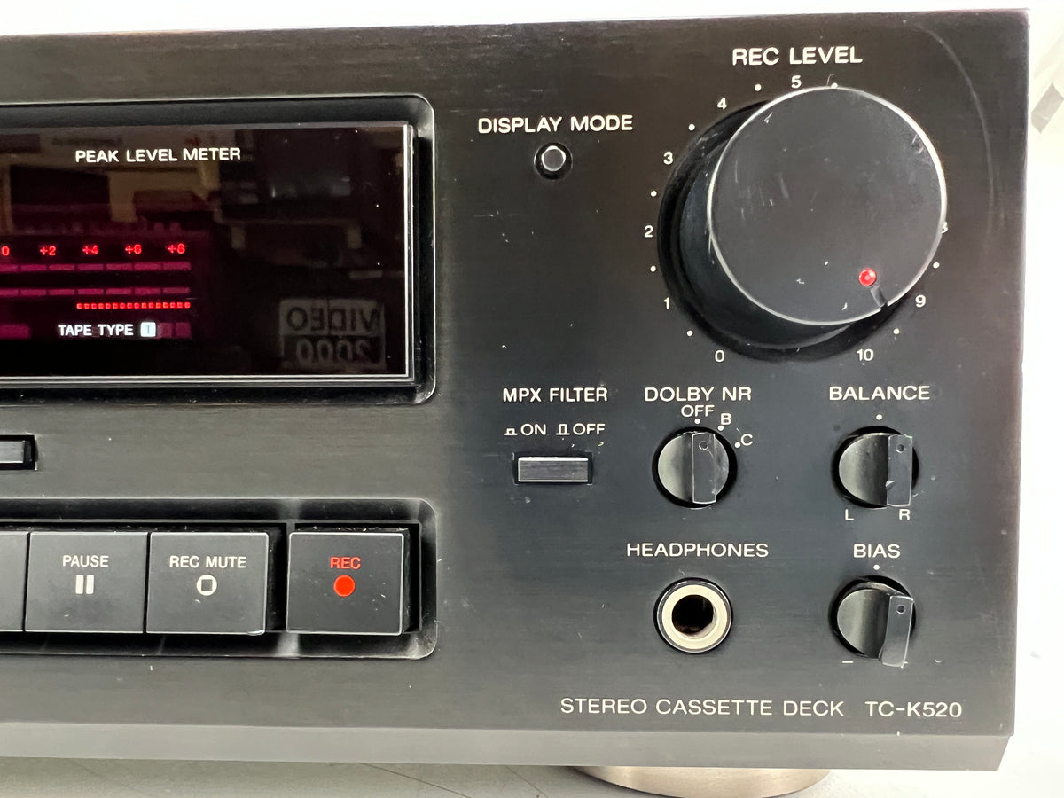 Sony – TC-K520 – Stereo Cassette Deck – Serviced – New Belts & Idler Wheel