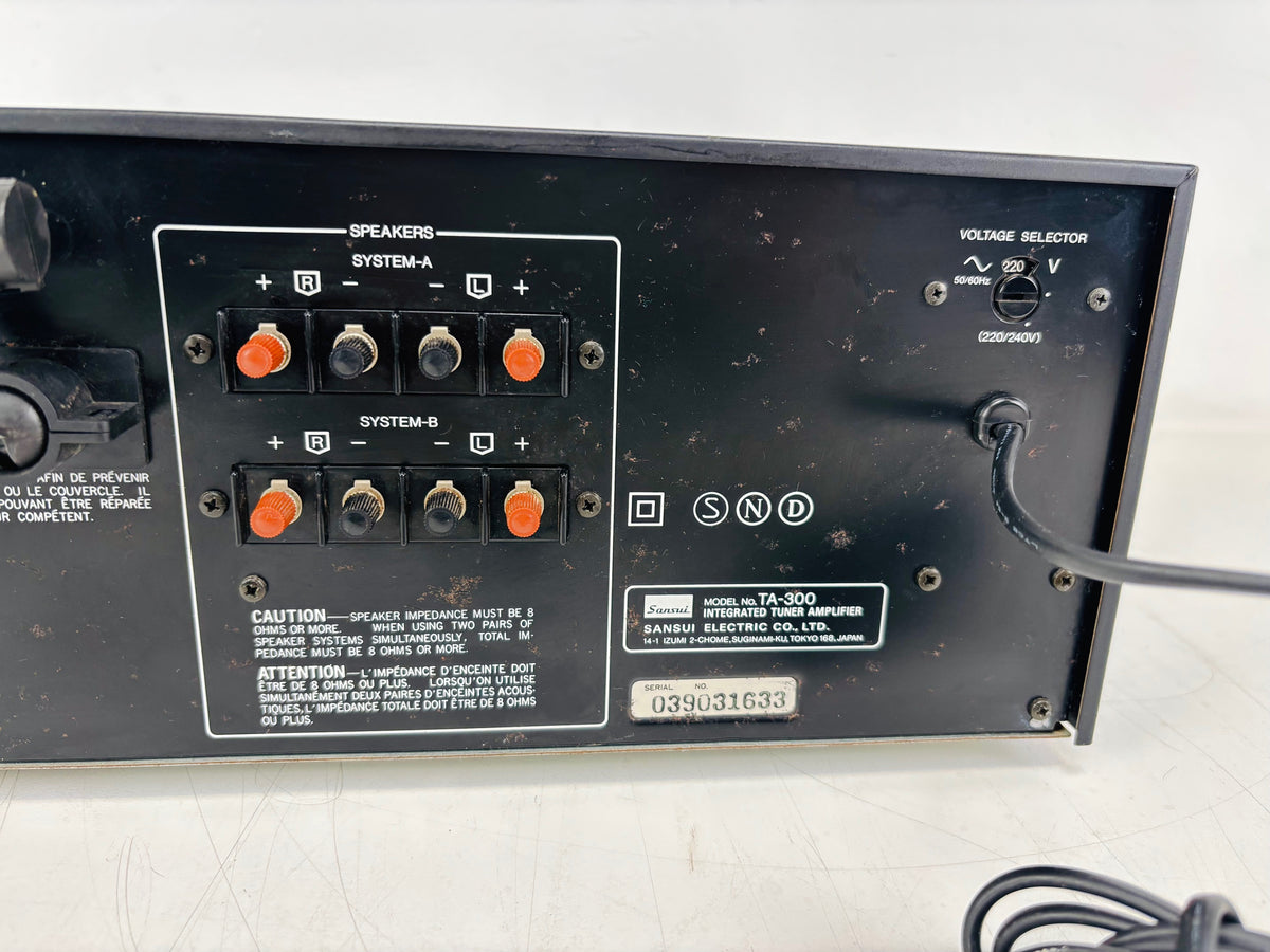 Sansui TA-300 stereo receiver - Onderhoud uitgevoerd