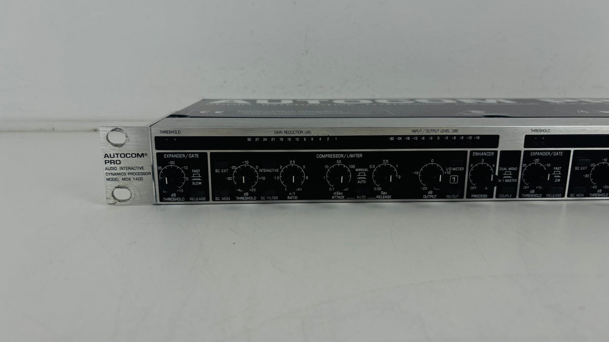Behringer AUTOCOM PRO MDX1400 - 2-Channel Compressor / Expander / Gate - No PSU