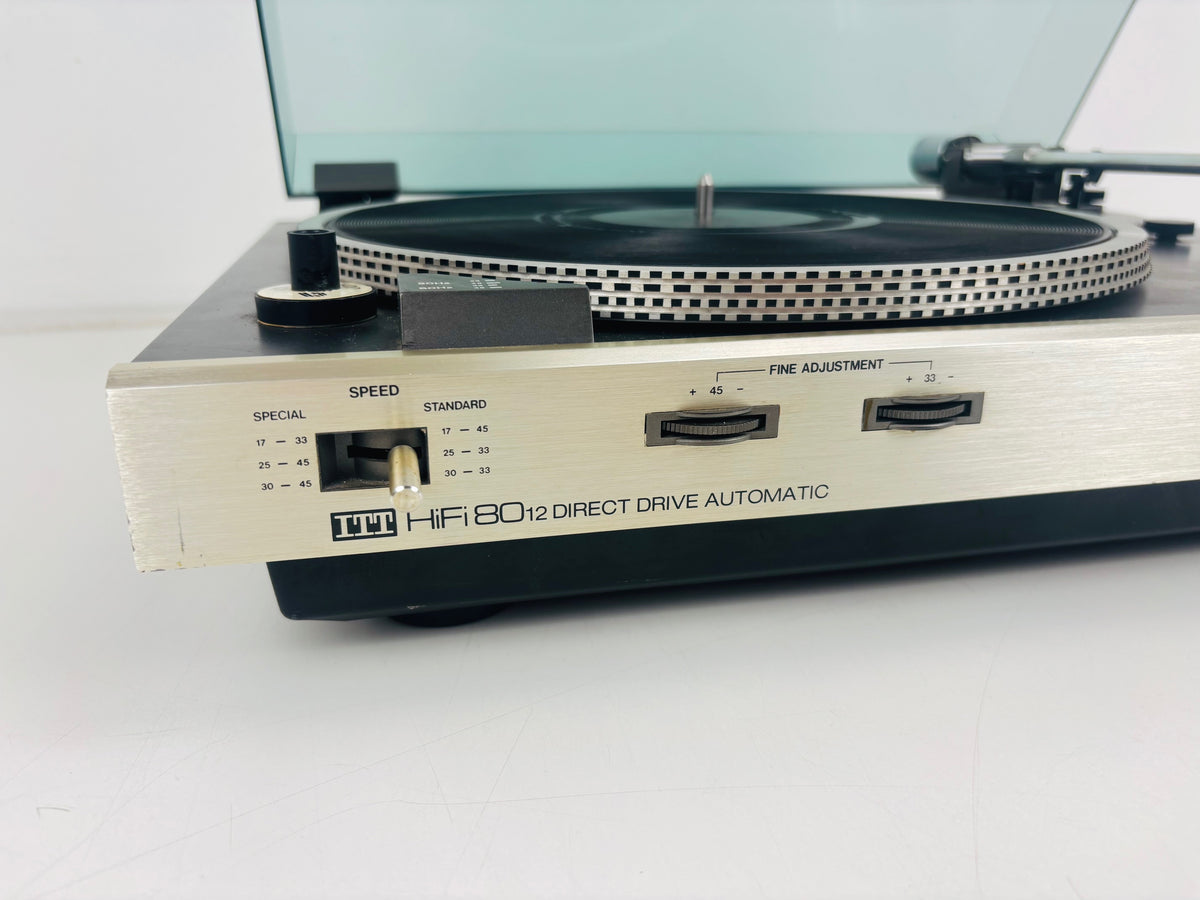 ITT - HiFi 8012 - Direct Drive Automatic Turntable - 33/45 RPM - Pitch Control - Anti-Skating