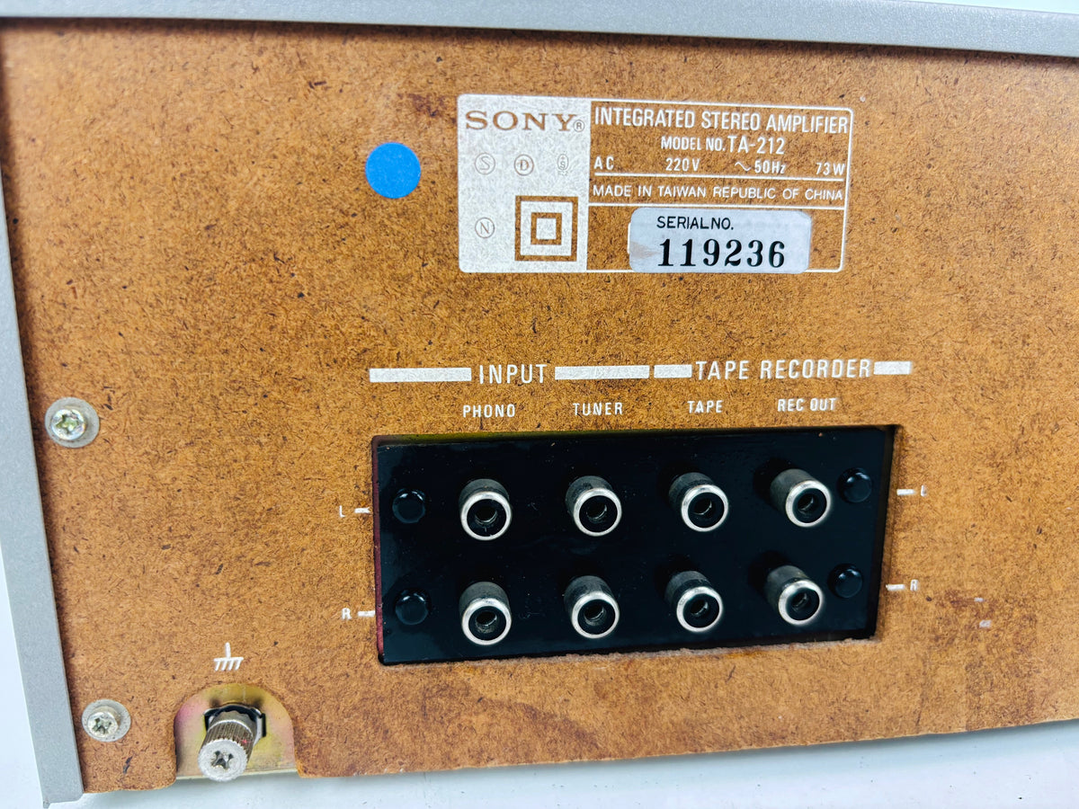 Sony - TA-212 - Vintage Stereo Integrated Amplifier - Phono Input