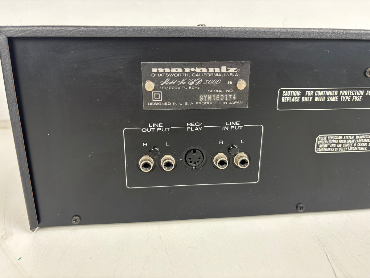 Marantz SD3000 - Vintage Stereo Cassette Deck - Dolby B (Serviced)