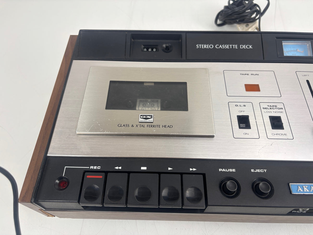 Akai GXC-36D - Vintage Stereo Cassette Deck - GX Head - Serviced (Cleaned)
