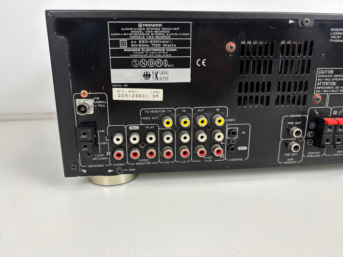 Pioneer VSX-804RDS - Vintage AV Receiver - Dolby Surround - Serviced