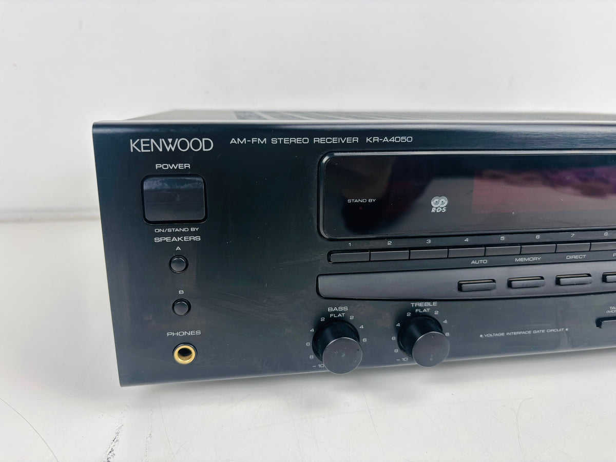 Kenwood - KR-A4050 - Stereo AM/FM Receiver - 2 x 55W - RDS - Phono Input - Speaker A/B