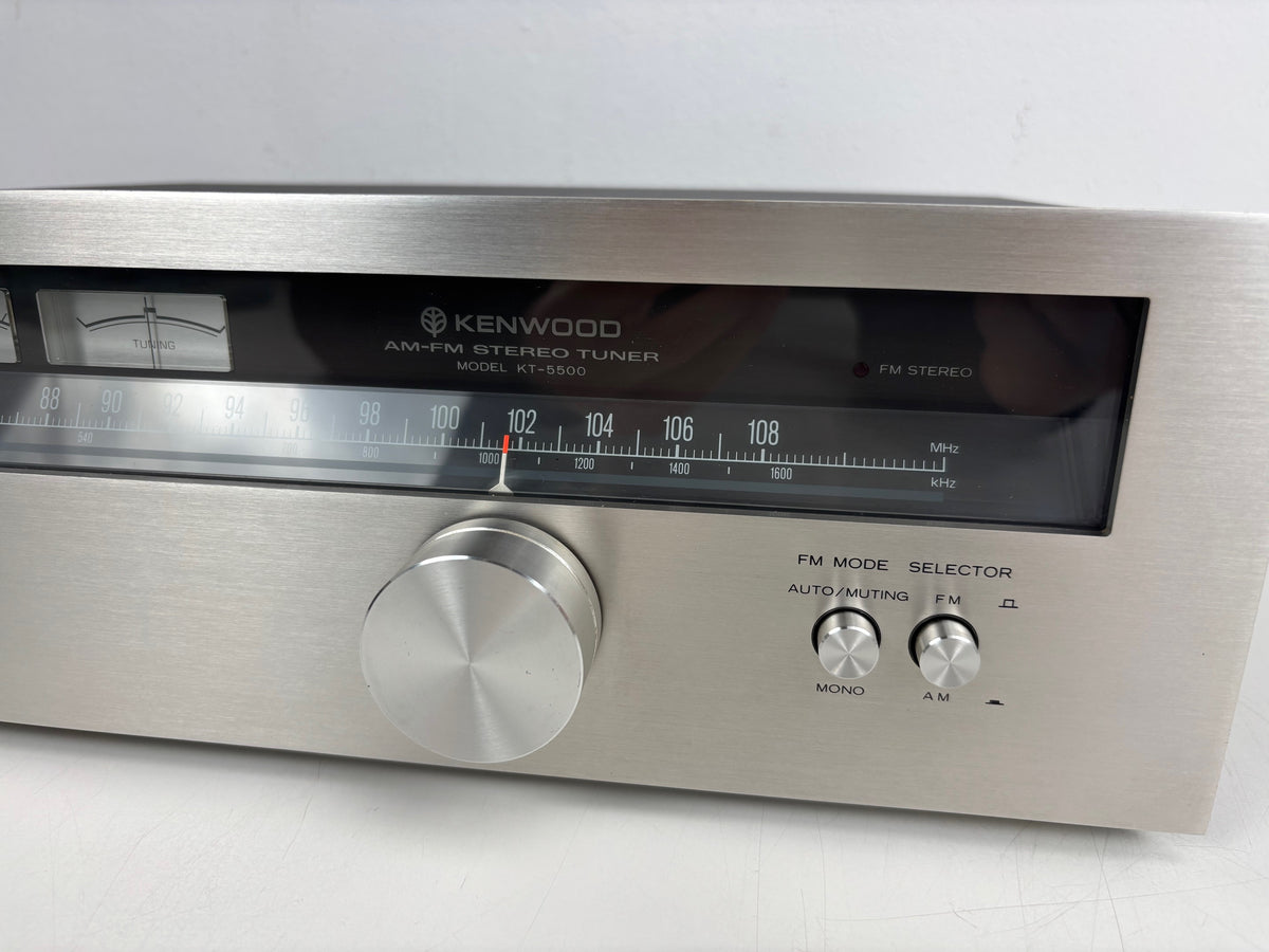 Kenwood KT-5500 - Vintage AM/FM Stereo Tuner (Serviced)