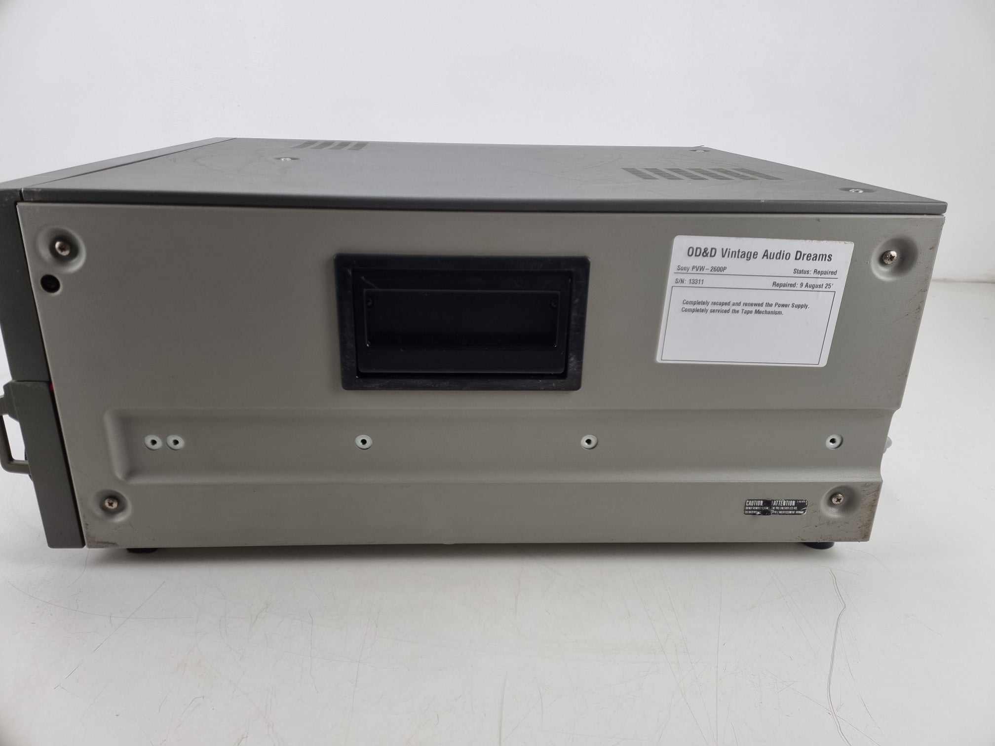 Sony PVW-2600P - BetacamSP videorecorder - Volledig gereviseerd en onderhouden