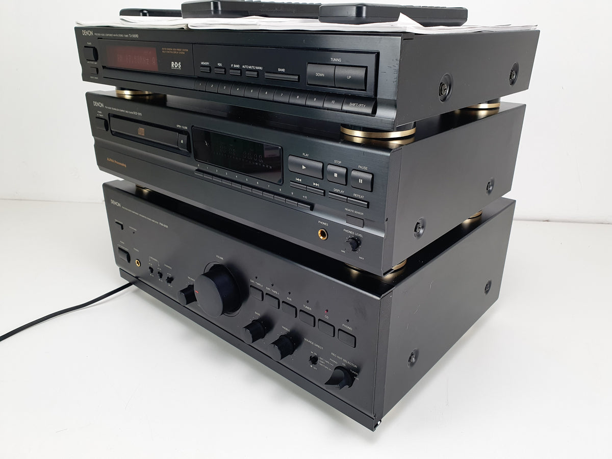 Denon PMA-95R (serviced) Amplifier - DCD-1015 CD player - TU-580RD Tuner - With remotes/manuals