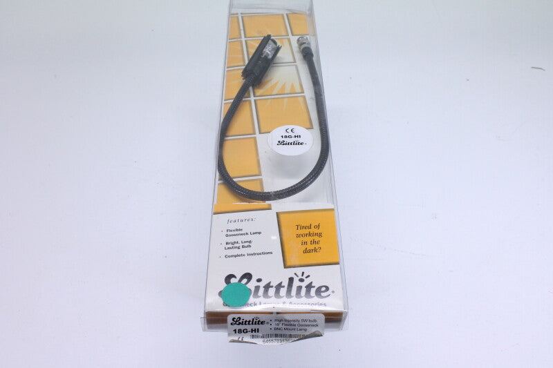 Littlite 18" flexibele zwanenhals consolelamp met BNC-aansluiting