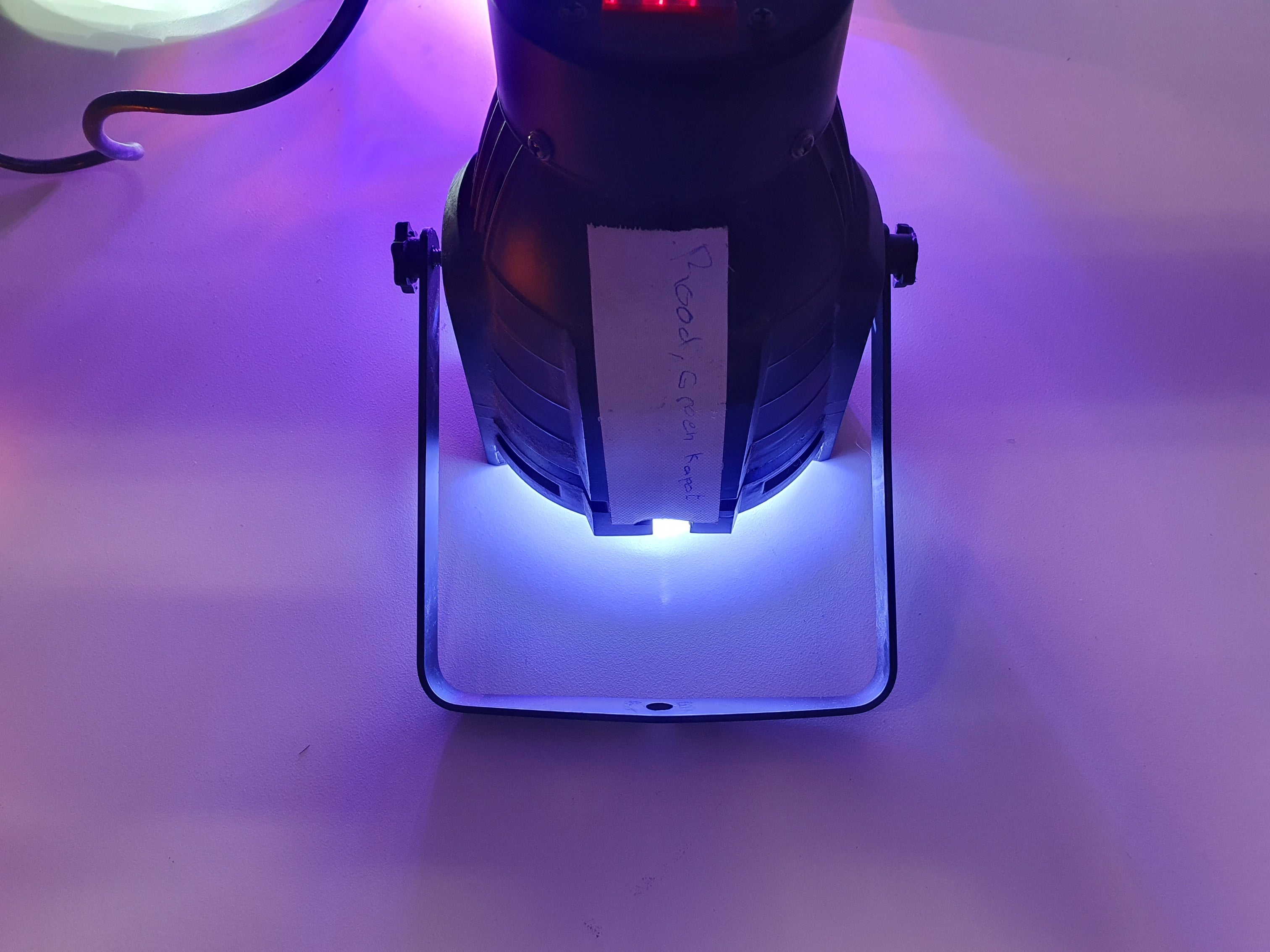 Onbekend kavel met 4 led podiumlampen
