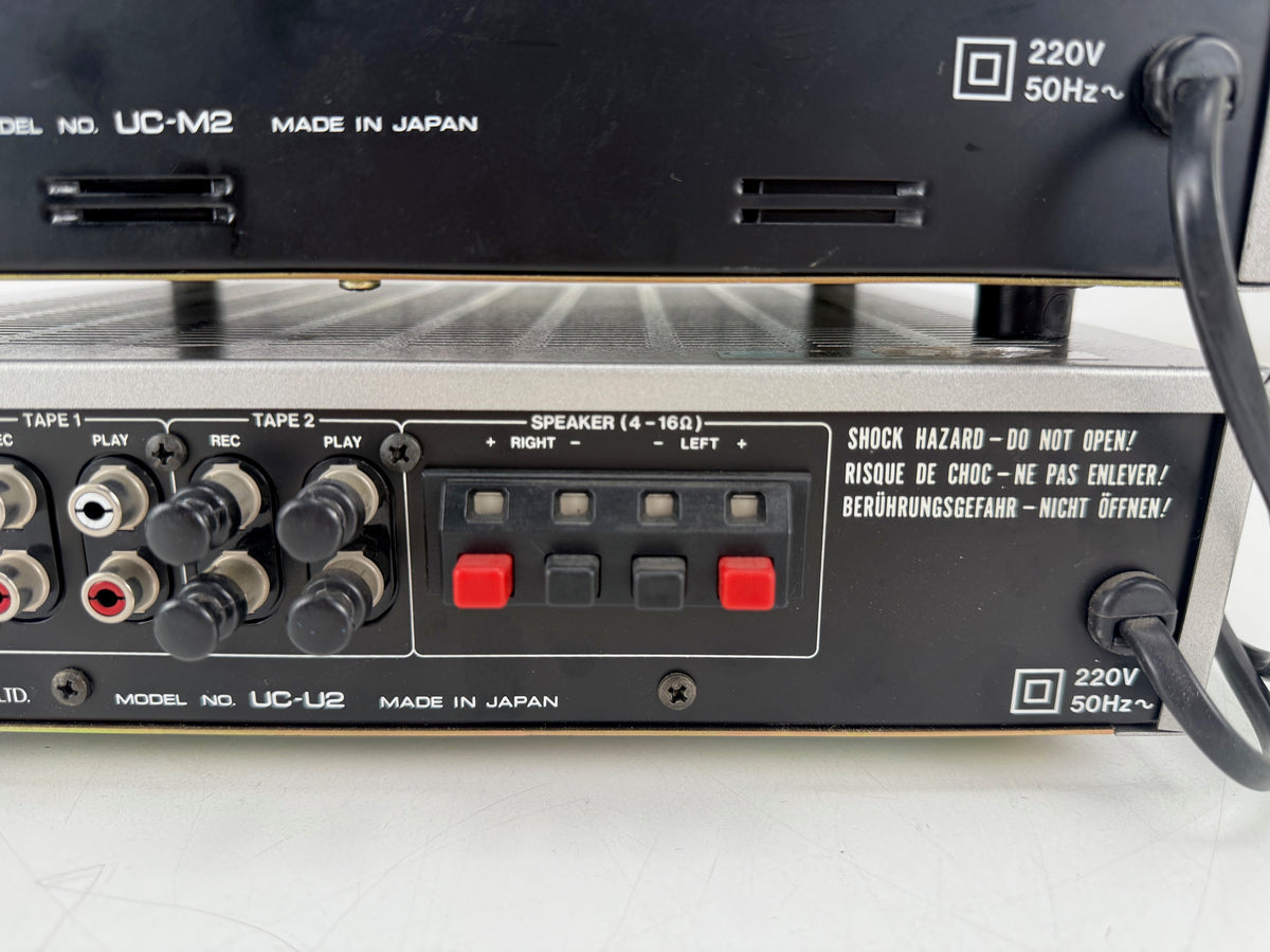 Akai UC-M2 Stereo Cassette Deck / UC-U2 Stereo Integrated Amplifier Set