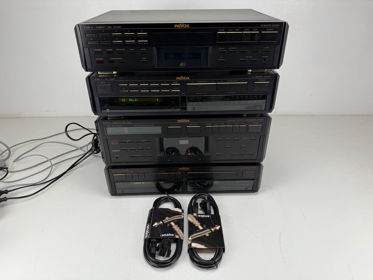 Studer Revox B-260S Tuner / B-215S Cassette deck / B-250S Amplifier / B-226S CD player - Full Set