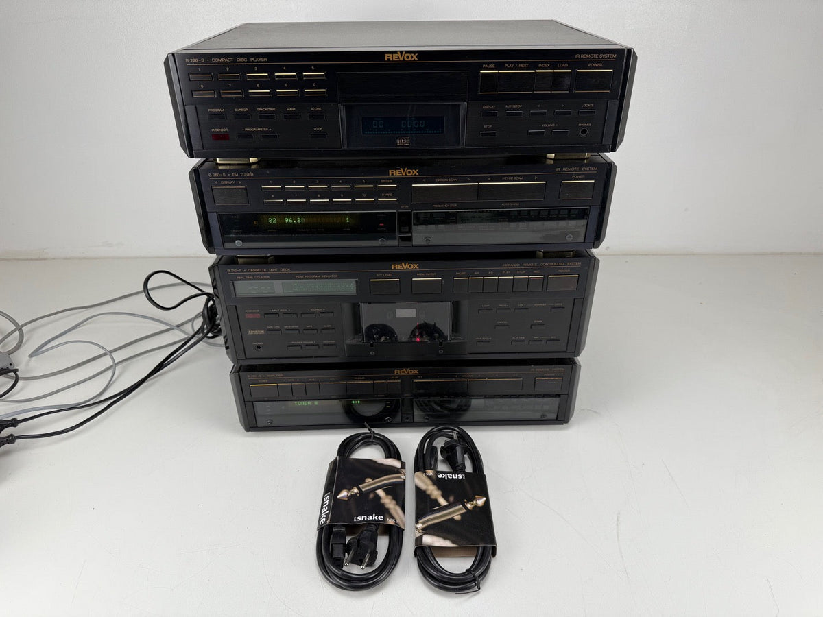Studer Revox B-260S Tuner / B-215S Cassette deck / B-250S Amplifier / B-226S CD player - Full Set