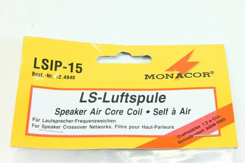 Monacor LSIP-15 Speaker Air Core Coil - NOS (No.1)