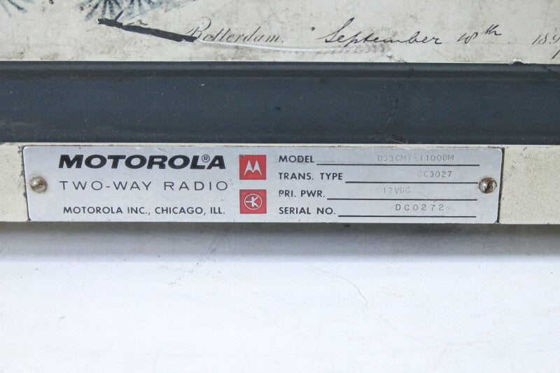 Motorola FM Two Way Radio D33 CMT  - 1100BM