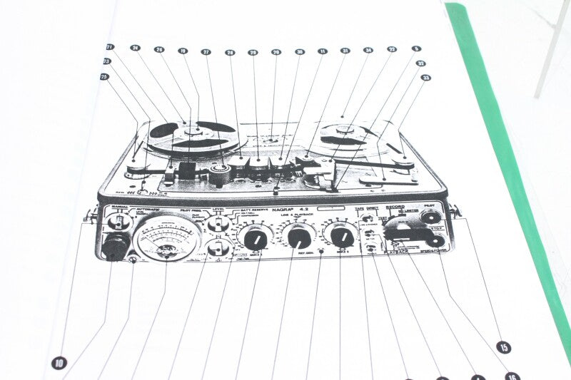 Nagra Kudelski 4.2 Cassetterecorder Instructiehandleiding - Kopie Van Het Origineel