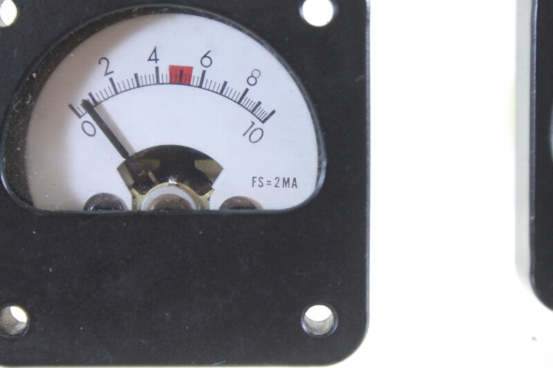 A&M New Old Stock 2 Arbitrary VU Meters  FS = 2MA