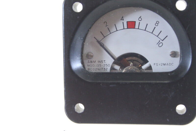 A&M New Old Stock 2 Arbitrary VU Meters  FS = 2MA