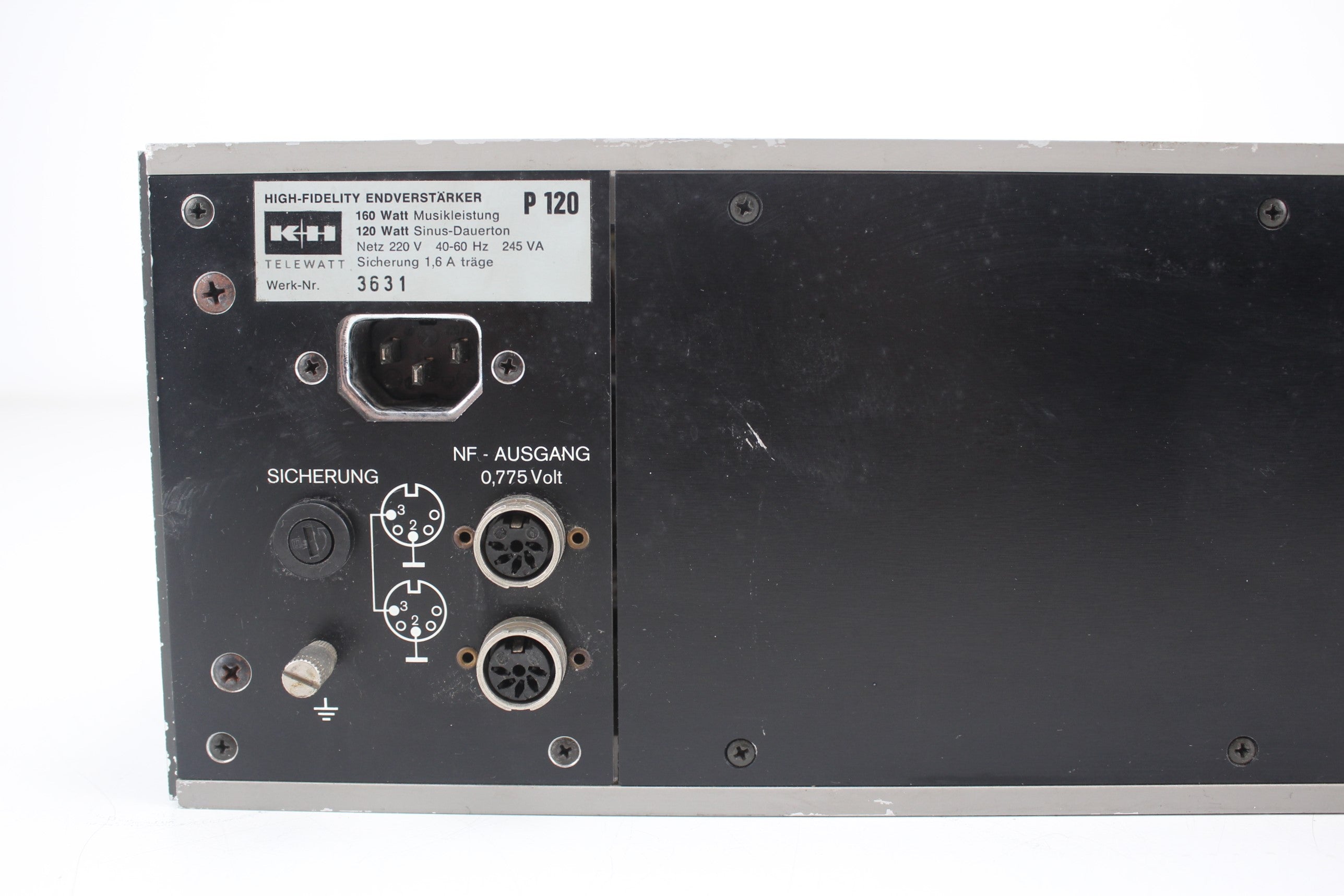 Klein & Hummel P 120 mono power amplifier