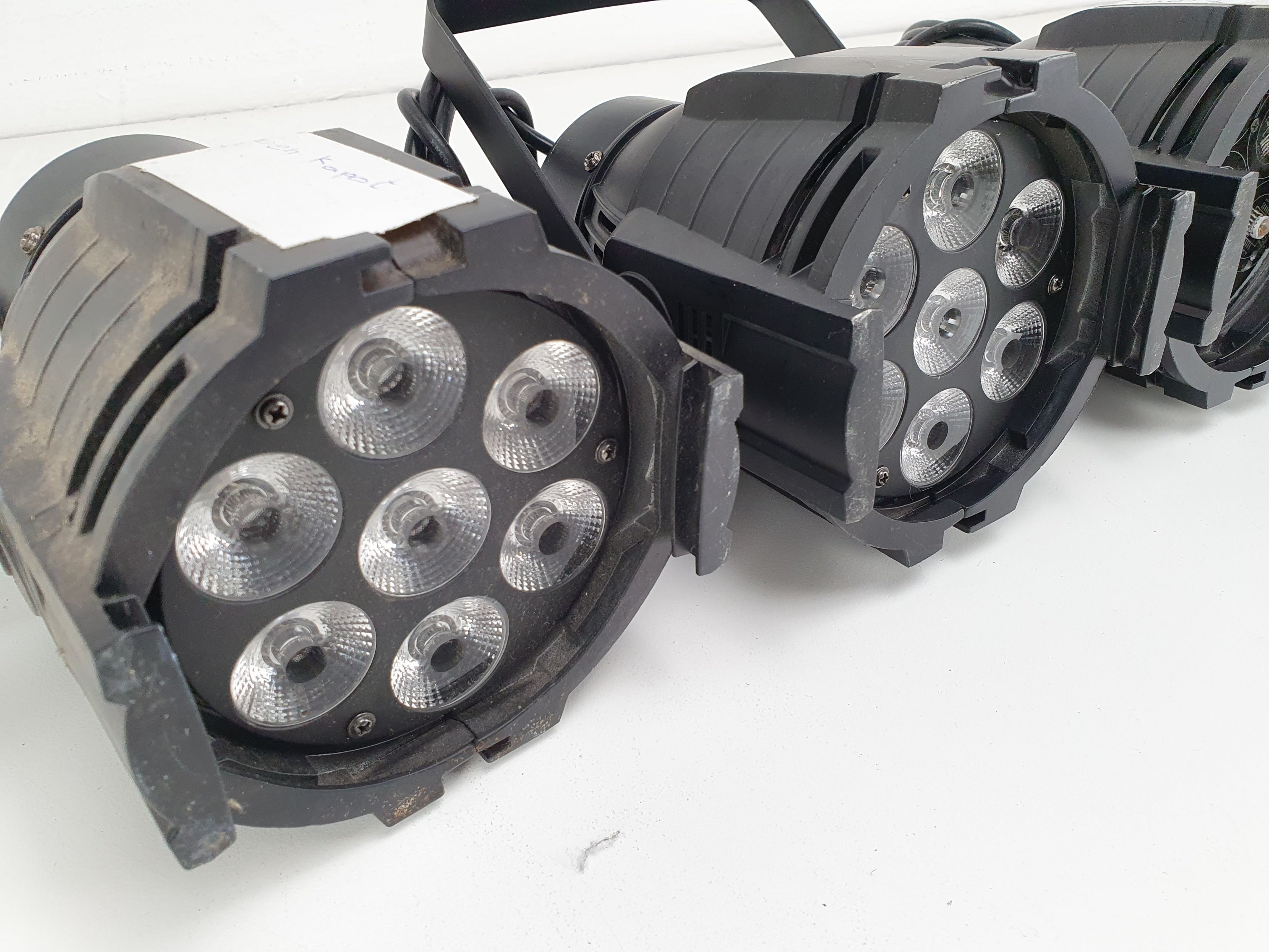 Onbekend kavel met 4 led podiumlampen