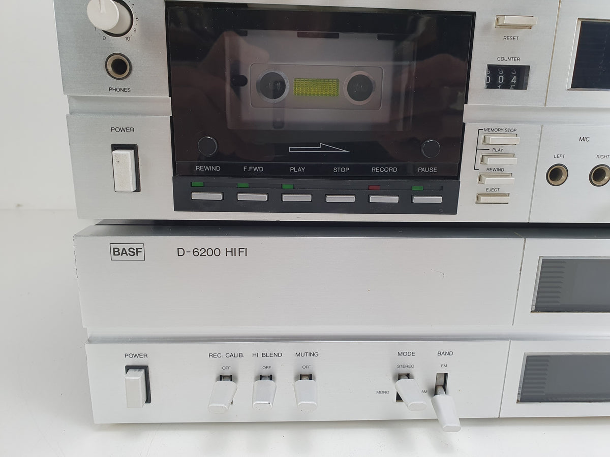 BASF Set D-6200 Tuner - D-6360 Stereo versterker D-6235 Cassettedeck