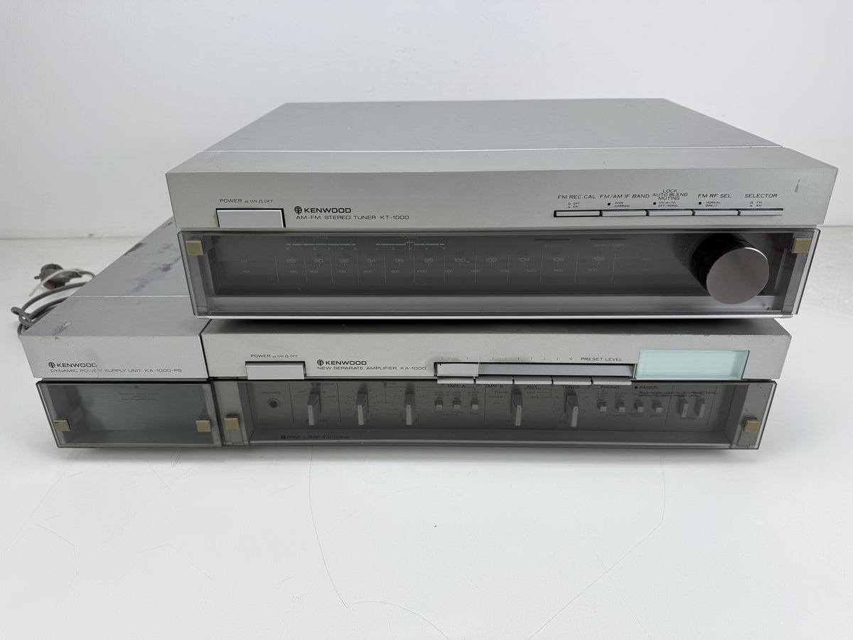 Kenwood KT-1000 Stereo Tuner / KA-1000 Power Amplifier / KA-1000PS Power supply