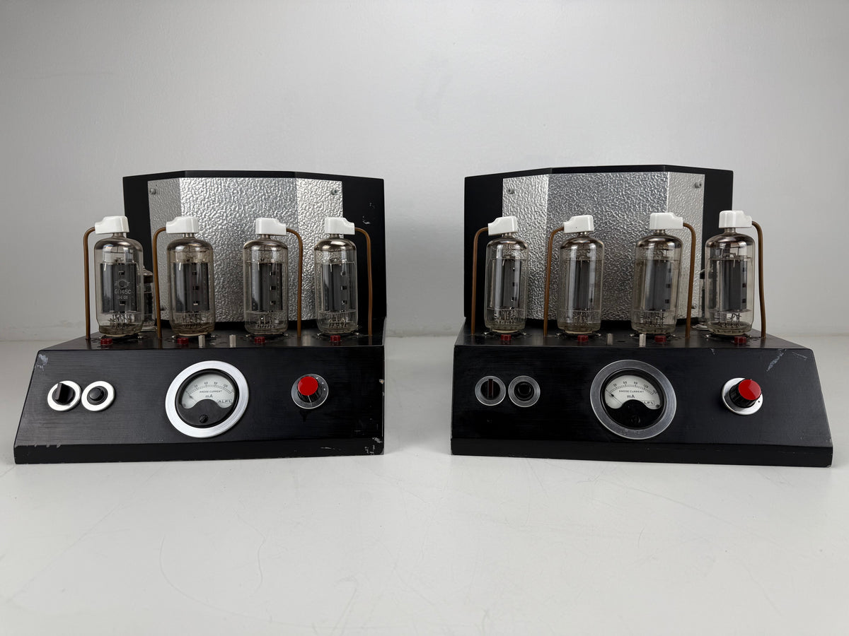 Mono Tube amplifiers set 15 Watt RMS - Clas A - 4-8 Ohm - Serviced