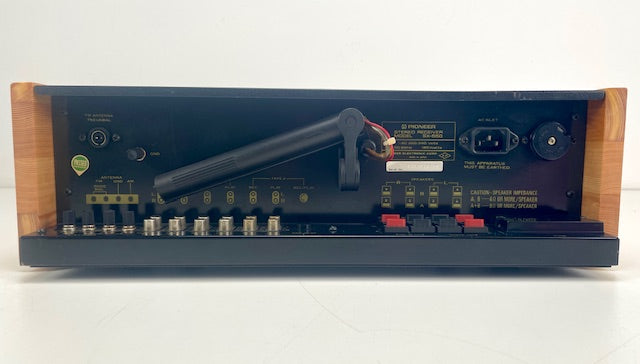 Pioneer Model SX-550 stereo-ontvanger - Onderhoud uitgevoerd/condensatoren vervangen/zijpanelen vernieuwd