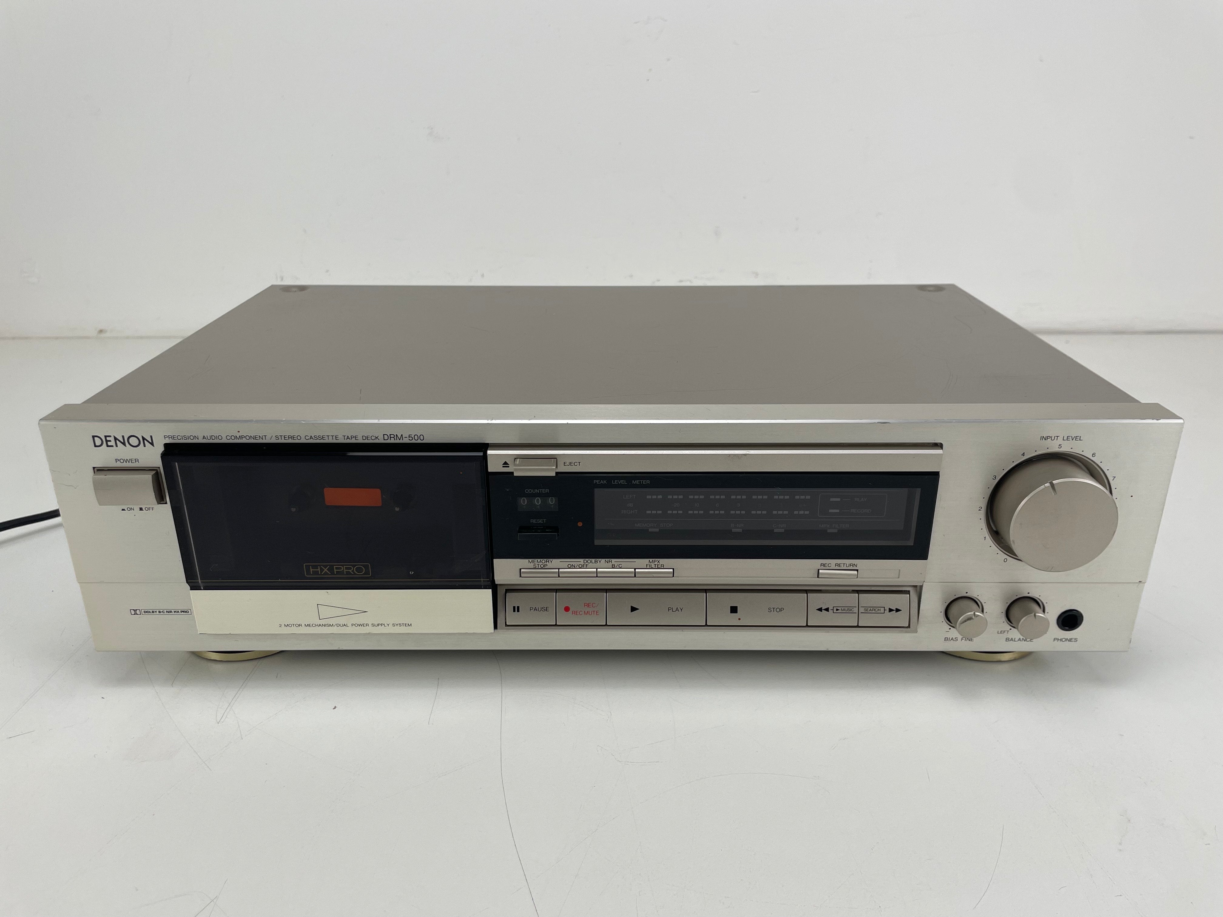 Denon DRM-500 - Stereo Cassette Deck - White