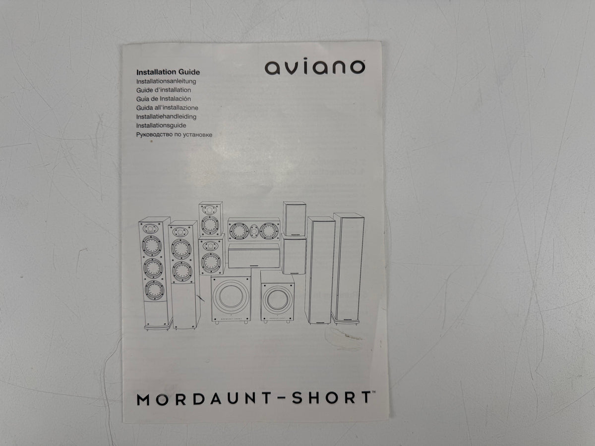 Mordaunt-Short AVIANO 1 luidsprekerset - Bijpassend paar - Inclusief handleiding