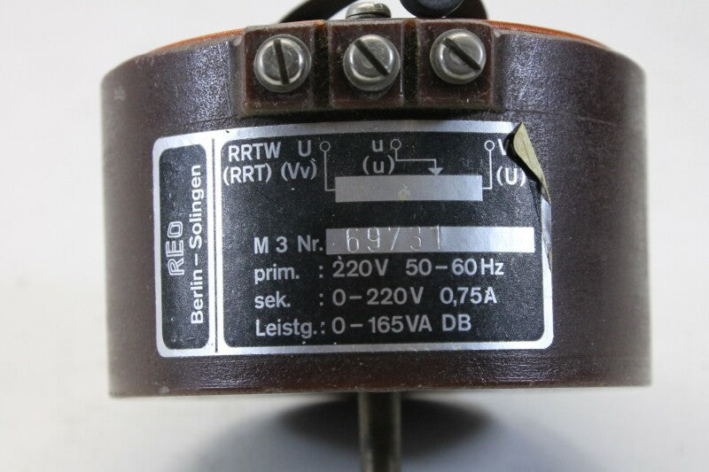 REO RRTW REOVAR M3 Autotransformator/Variac (Nr.1)