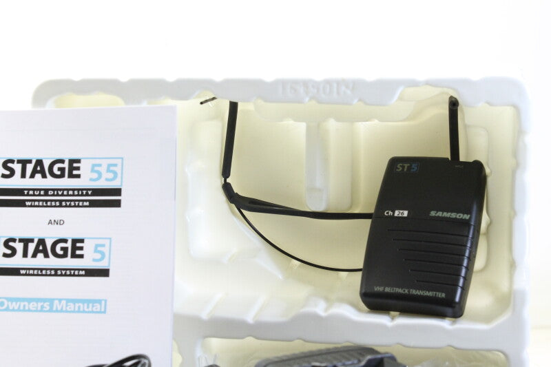 Samson Stage 5T - Professioneel 3-in-1 VHF microfoonsysteem