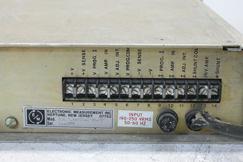 Electronic Measurements Inc. SCR 7,5 -100-0196-OV Voeding