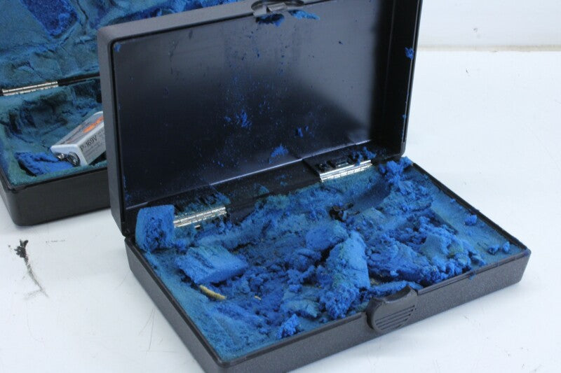 Sennheiser 2 microfoondozen - blauw schuim moet worden gereinigd