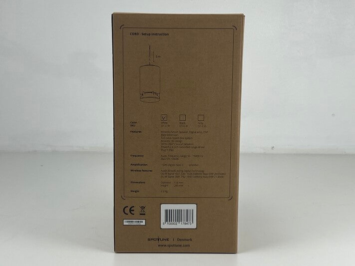 Spottune Omni Cord - O1-C-W - Draadloze actieve luidspreker