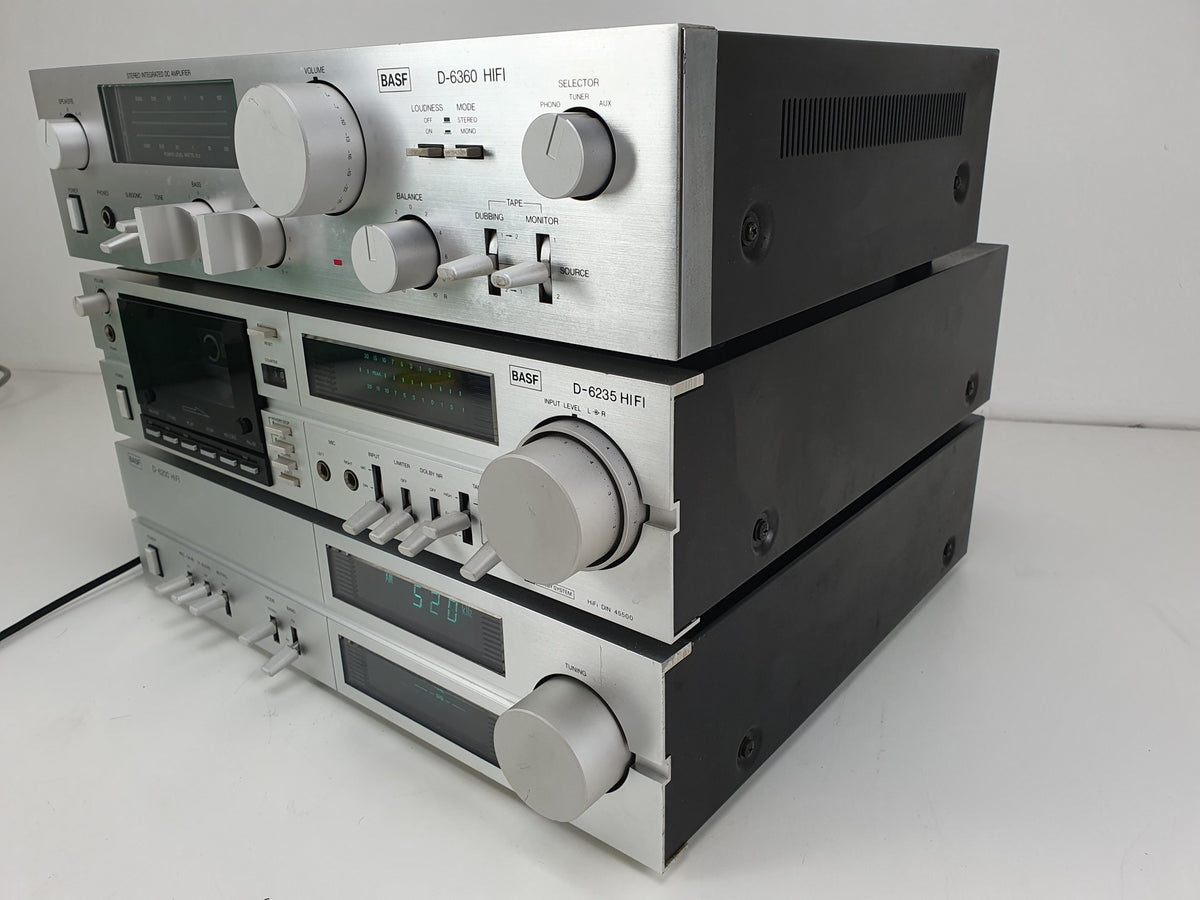 BASF Set D-6200 Tuner - D-6360 Stereo versterker D-6235 Cassettedeck