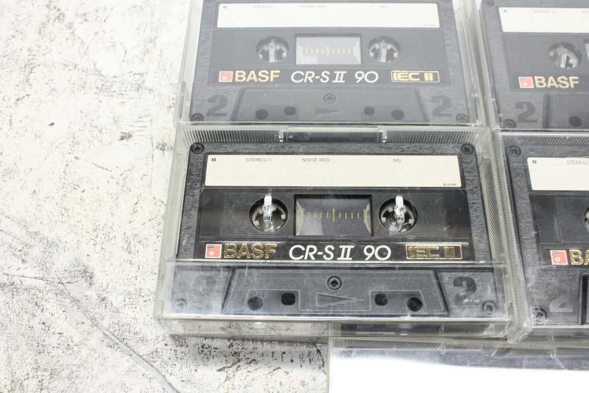 BASF Cassette CR-S II 90m IEC II USED (9 cassettes)