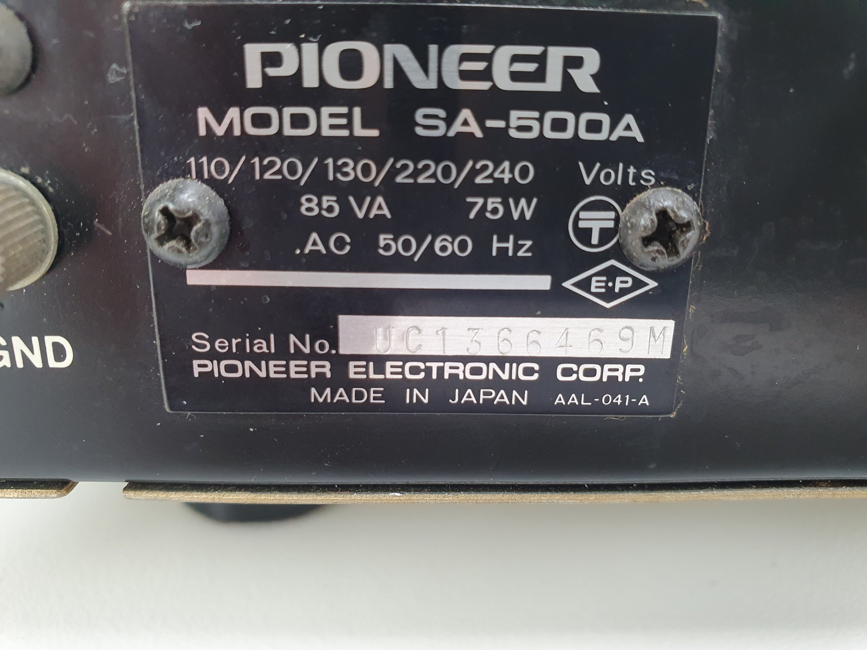 Pioneer SA-500A Stereo amplifier - Serviced