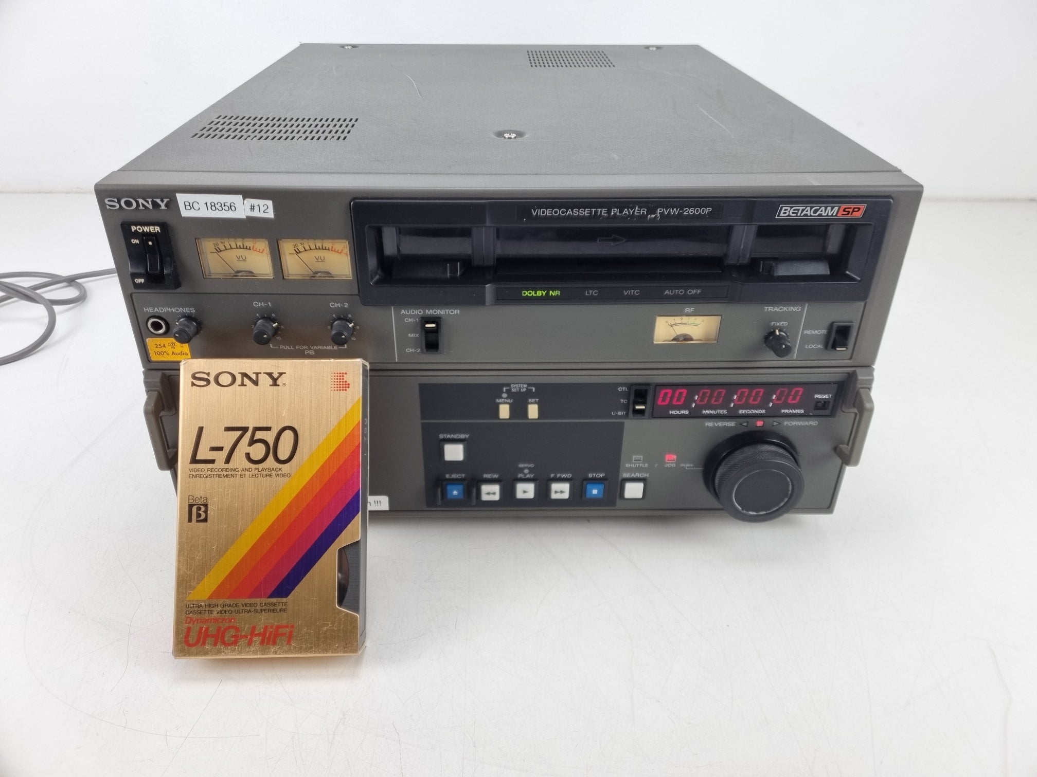 Sony PVW-2600P - BetacamSP videorecorder - Volledig gereviseerd en onderhouden