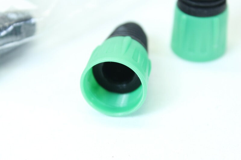 Unknown Lot of 8 XLR Sockets With Green colored Boots (No.2)
