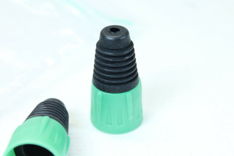 Unknown Lot of 8 XLR Sockets With Green colored Boots (No.2)