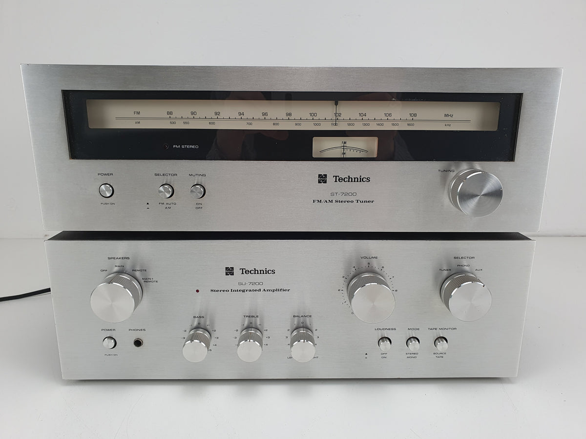 Technics ST-7200 Tuner - SU-7200 Integrated amplifier - Nice set - New lights