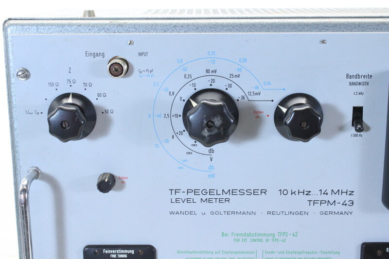 Wandel & Goltermann TFPM-43 TF-Pegelmesser Level Meter 10...14 MHz