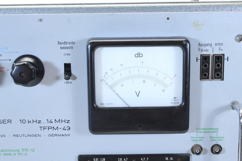 Wandel & Goltermann TFPM-43 TF-Pegelmesser Level Meter 10...14 MHz
