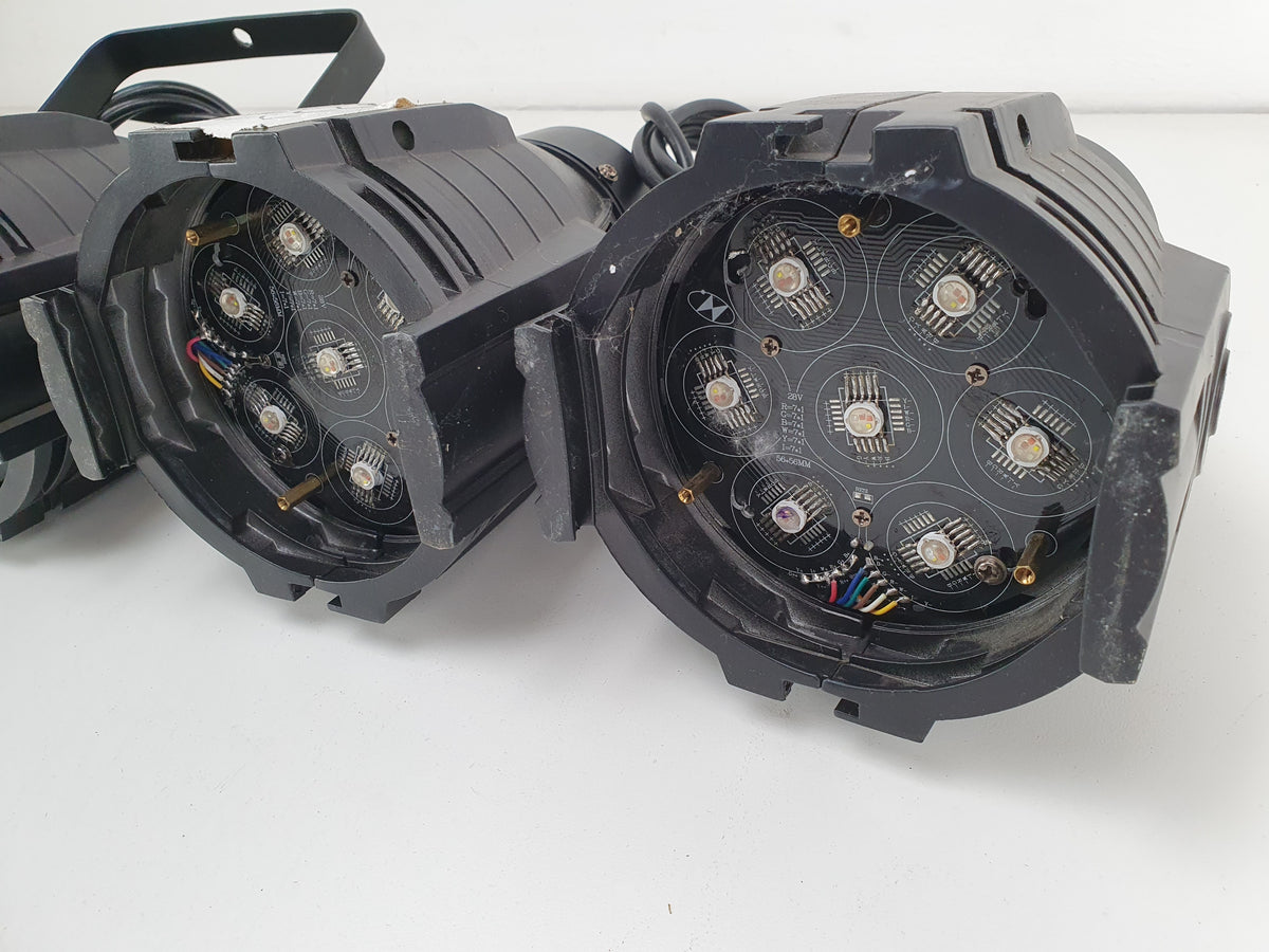 Onbekend kavel met 4 led podiumlampen